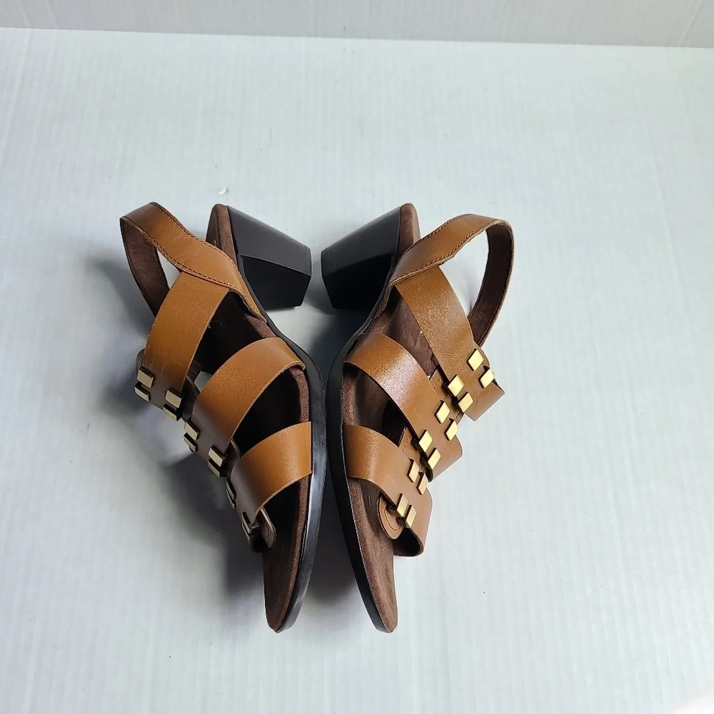 MUNRO brown maggie slingback sandals